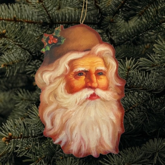 Santa Claus Merrimack Paperboard Die Cut Ornament - Picture 1 of 10